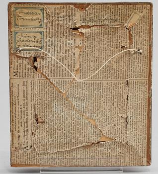 MINIATYR, gouache, signerad V. Sussi ?, 1800-tal.