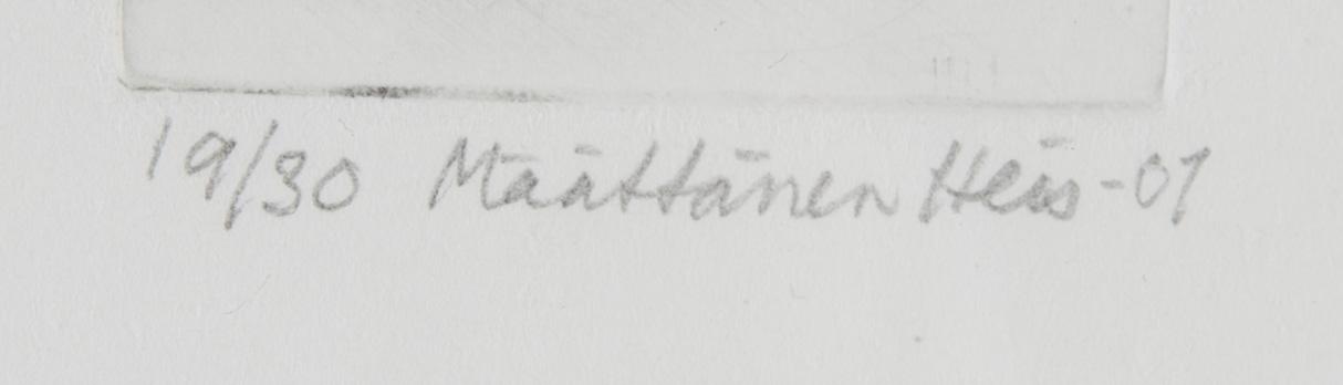 OUTI HEISKANEN, etsning, signerad och daterad -01, numrerad 19/30.
