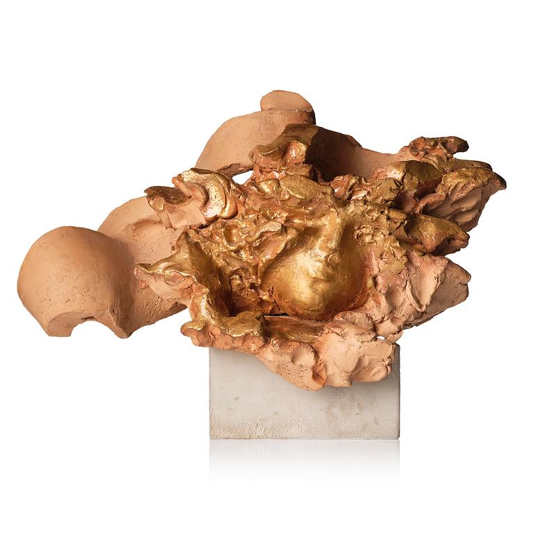 Hertha Hillfon, skulptur, keramik, ansikte, egen ateljé, Stockholm 1986.