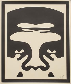 SHEPARD FAIREY, 2 st, grafiska blad, signerade och daterade- 14.