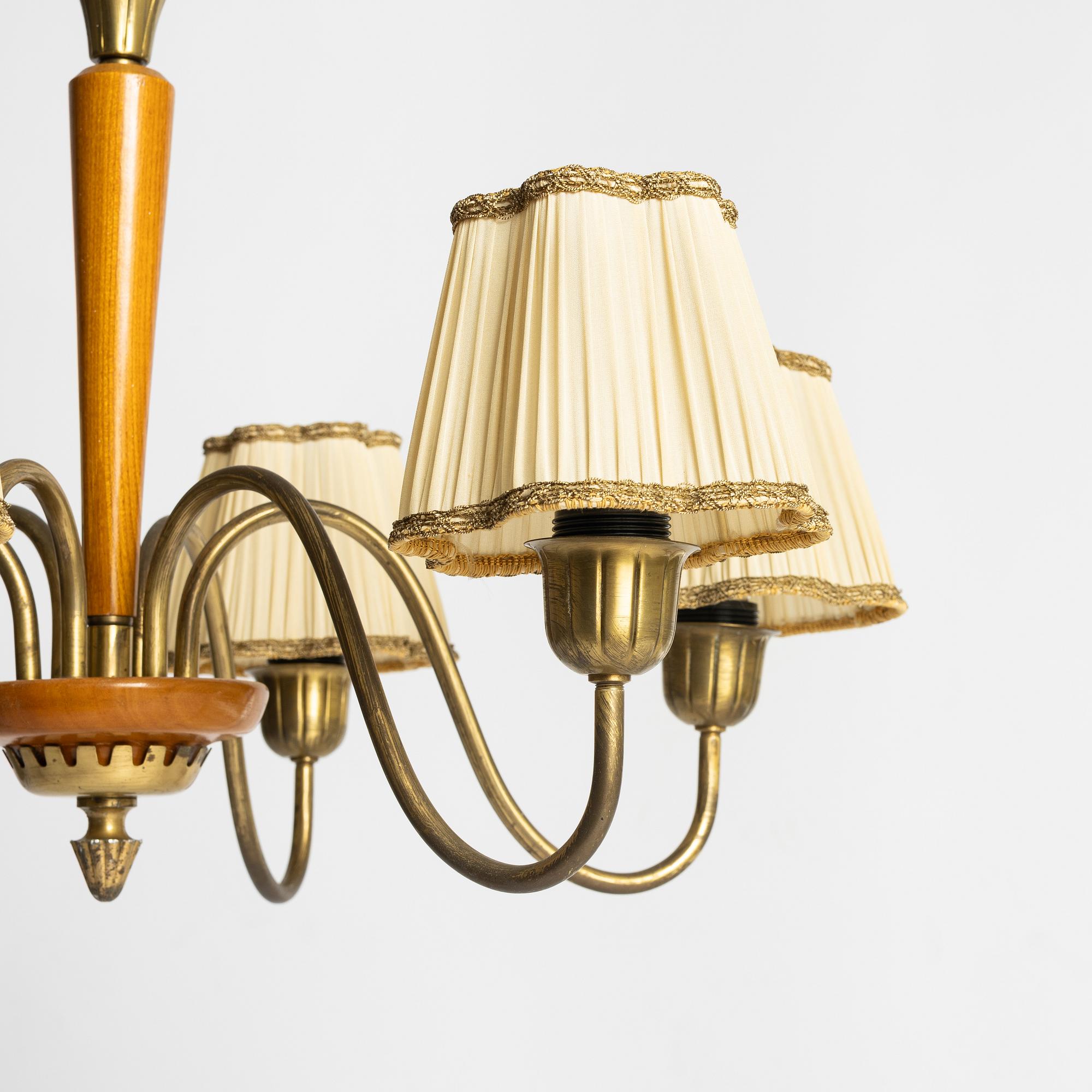 Harald Notini, a ceiling lamp model 11664, Arvid Böhlmarks Lampfabrik, Stockholm, 1950s.