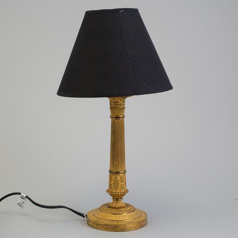 A French Empire early 19th century table lamp.