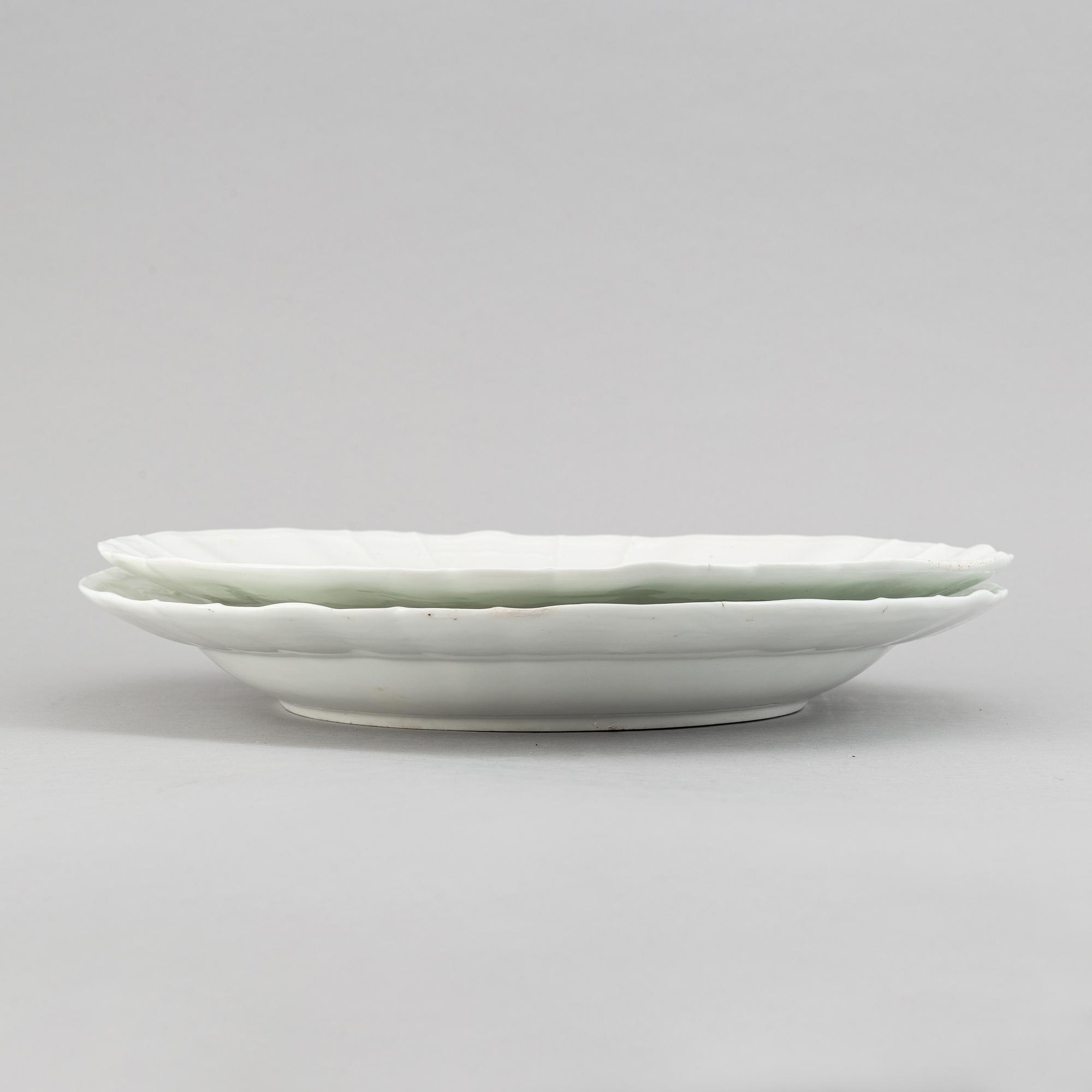 A pair of porcelain dishes, KPM, Berlin, late 18th century.