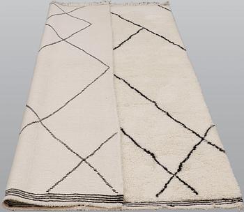 A moroccan carpet, ca 254 x 160 cm.