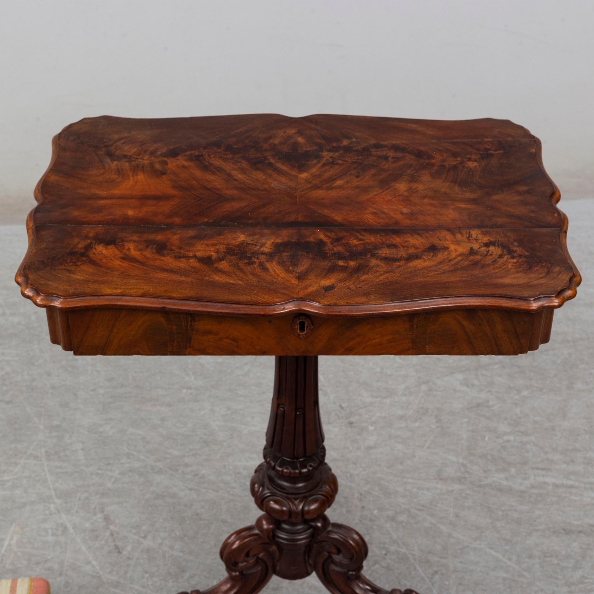 A Neo-Rococo 19th century sewing table.