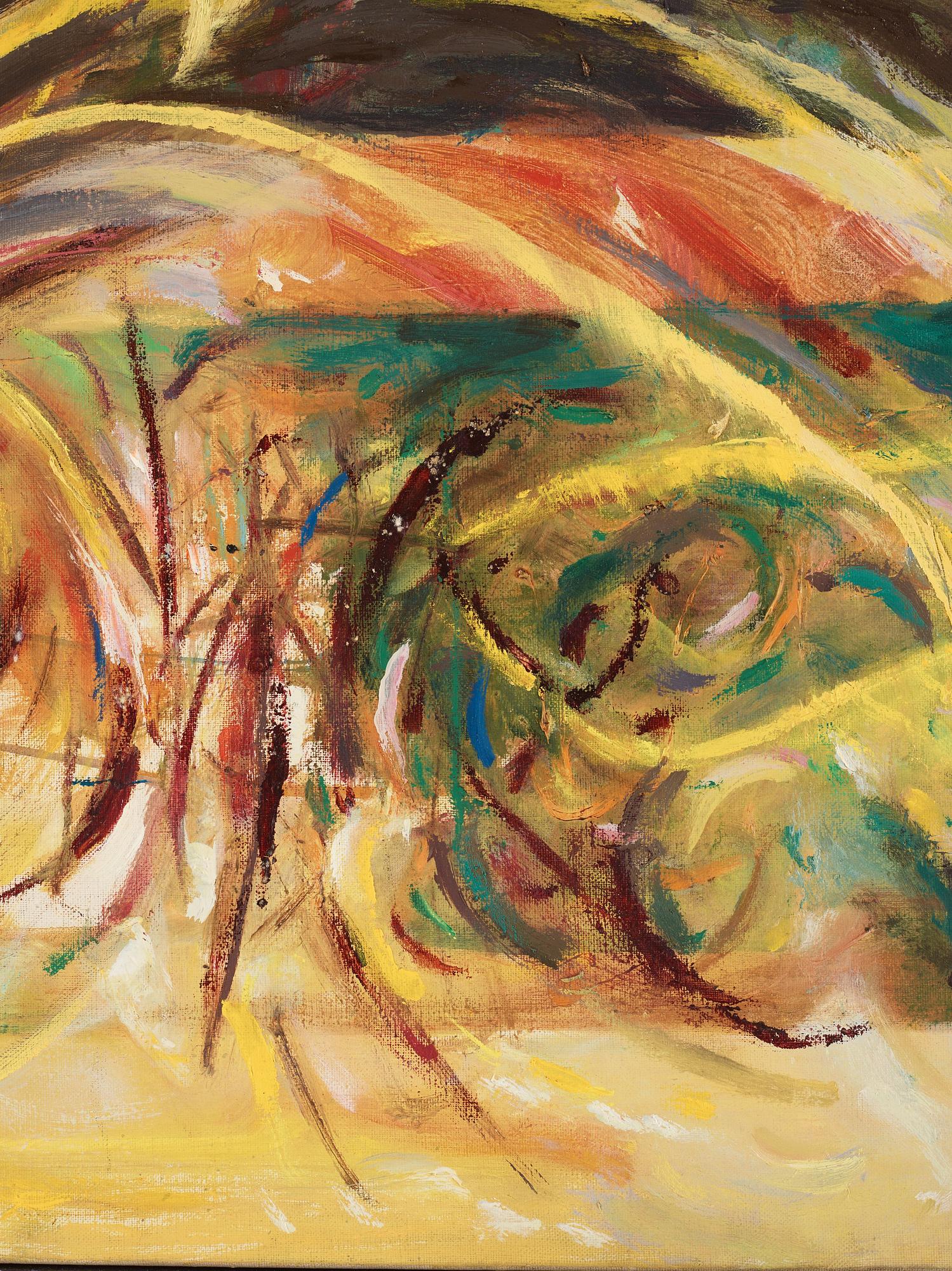 CO Hultén, oil on canvas and executed 1954.