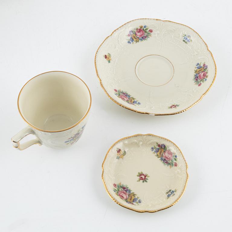 A 102-piece porcelain dinner service, "Sanssouci", Rosenthal, Germany.