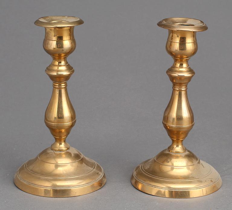 LJUSSTAKAR, 4 st (2+2), Skultuna Bruk, 1800-talets andra hälft.