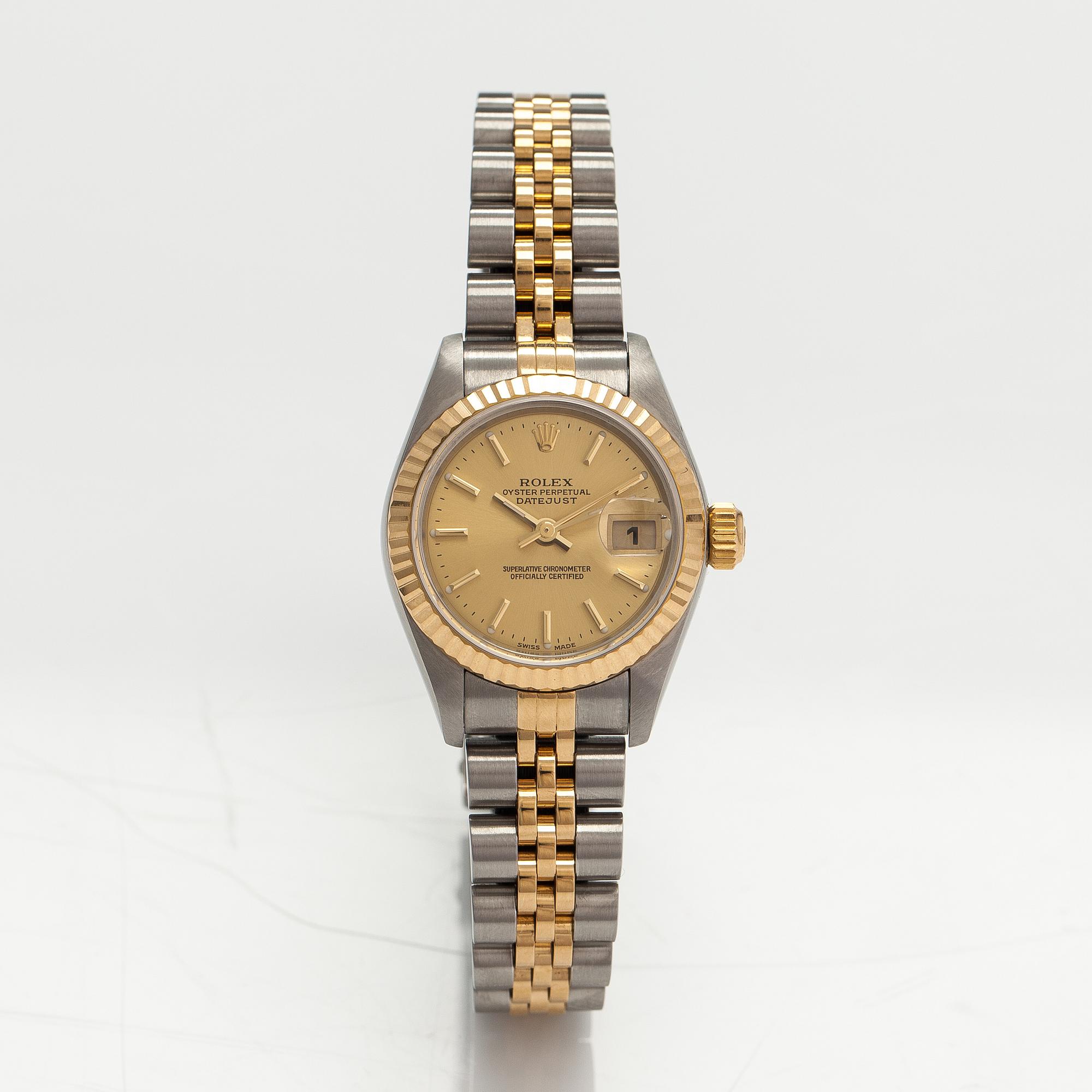 Rolex Oyster Perpetual Datejust wristwatch 26 mm. Bukowskis