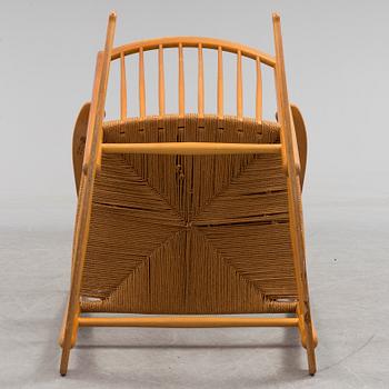 A 'J16' rocking chair by Hans J Wegner, F.D.B Møbler, Denmark.