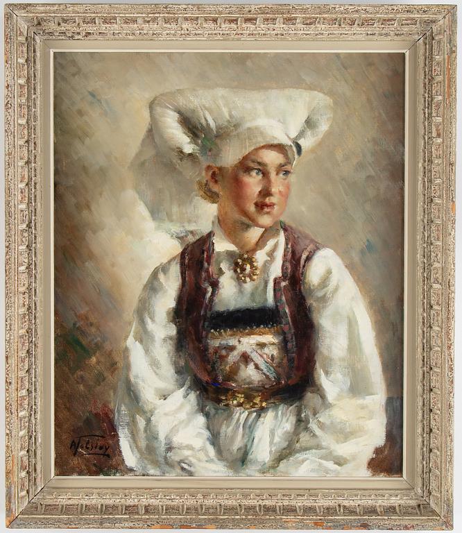 Alexander Tolstoy, oil on canvas, signed.