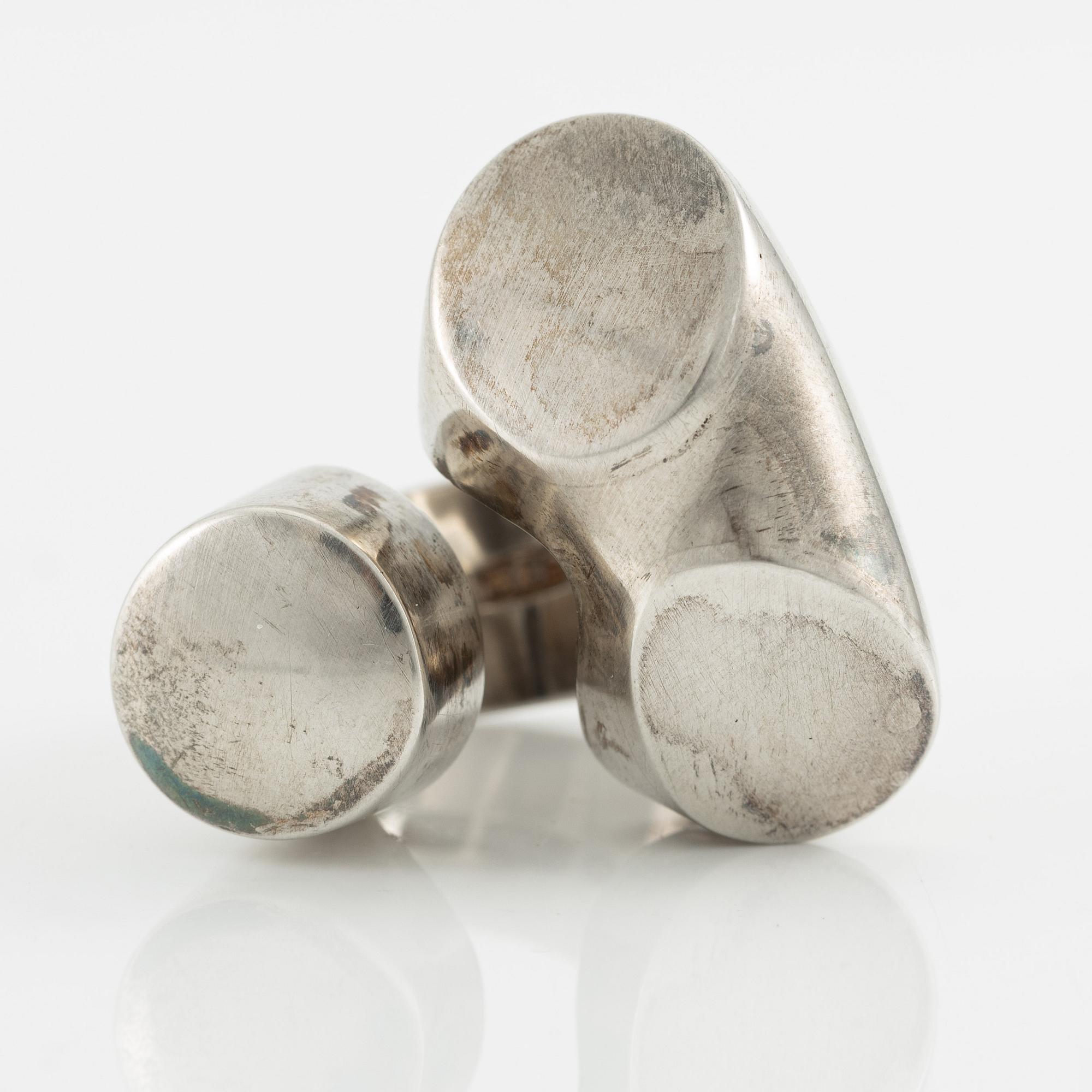 Jan-Christer Lundqvist, ring, sterlingsilver, Skövde 1975.