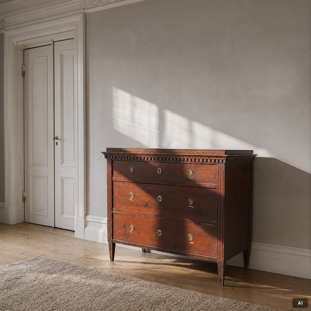 Chest of drawers, Late Gustavian, circa 1800.