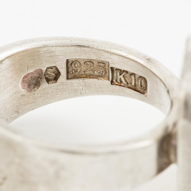Sven-Erik Högberg, ring, sterling silver, Gothenburg 1984.