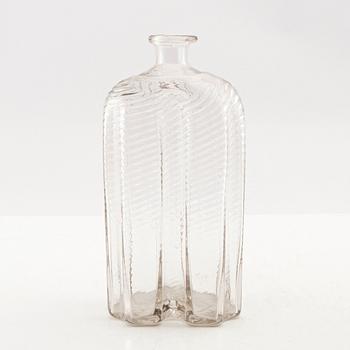 A  Swedish glass bottle, Skånska Glasbruket, 18th century.