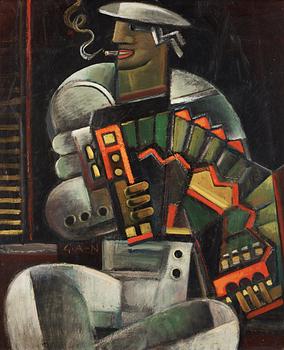 112. Gösta Adrian-Nilsson, "Sjöman med dragspel" (Sailor with accordion).