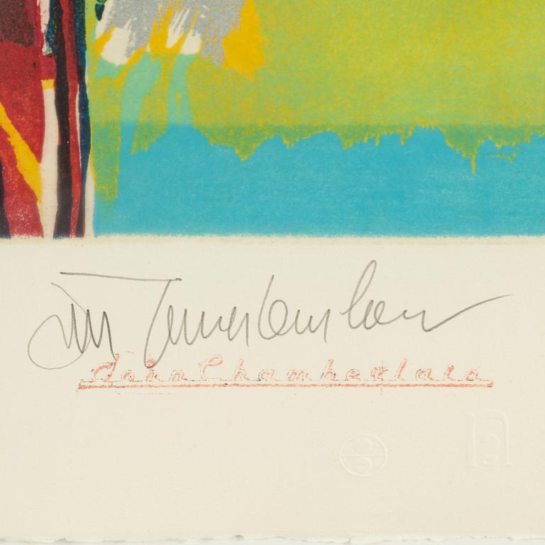 JOHN CHAMBERLAIN, etching, aquatint, signed 28/48.
