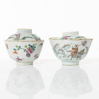 A group of  Chinese famille rose porcelain, around 1900.