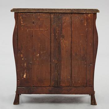 A rococo parquetry and gilt-brass mounted commode by C. Linning (master 1744-1779).