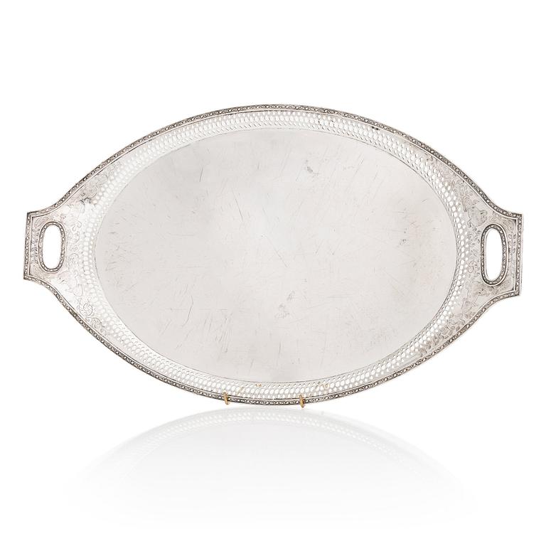 Henrik Petman, Bricka, silver, S:t Petersburg, Ryssland 1811.