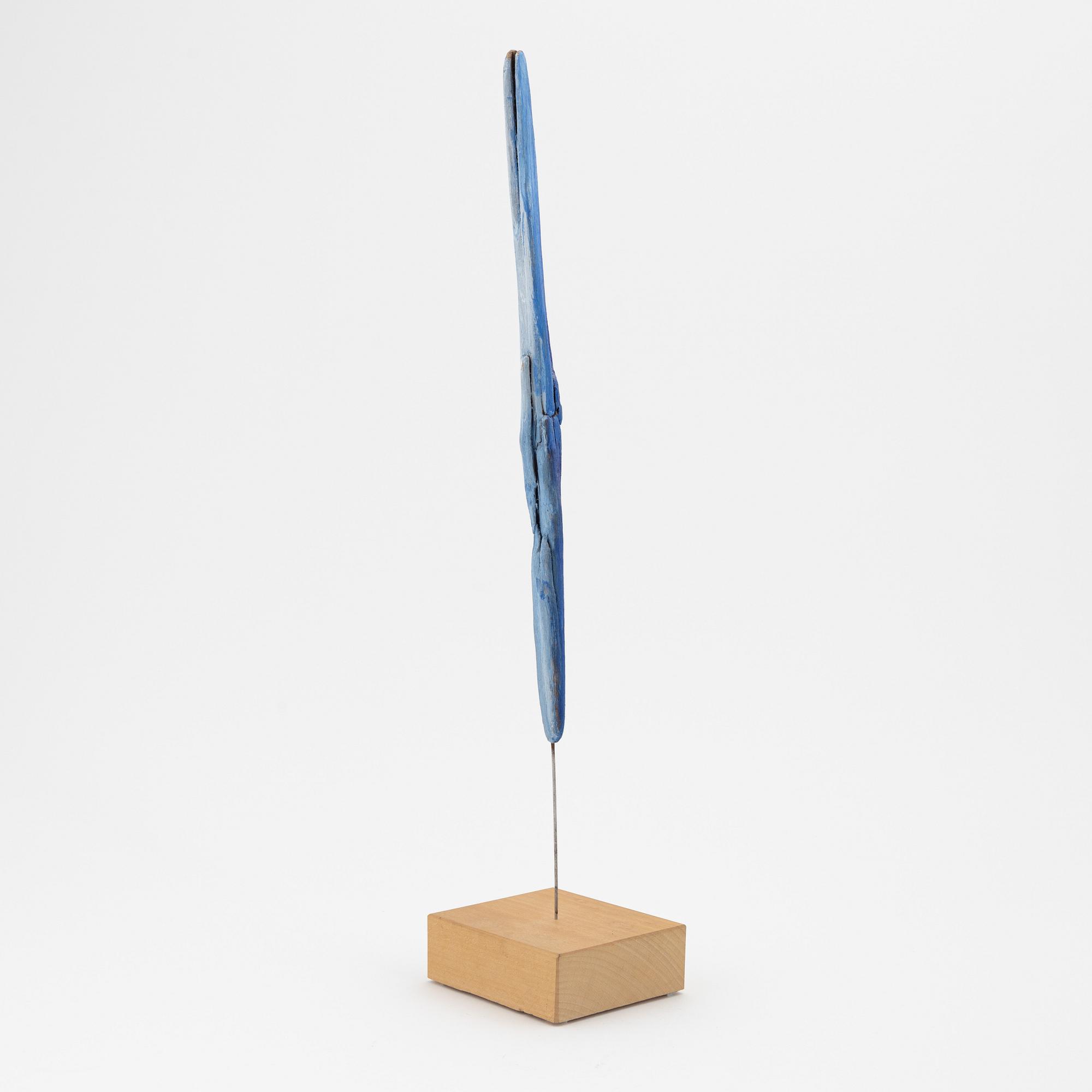 Madeleine Pyk, a painted wooden sculpture, signed.