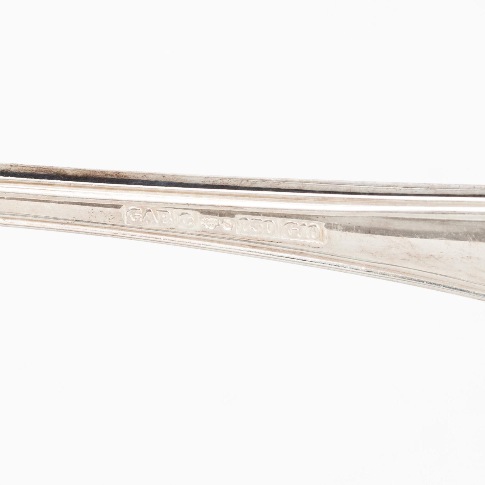 A Swedish silver cutlery set, 'Gammal Fransk', mark of GAB, Eskilstuna 1981-1982 (18 pieces).