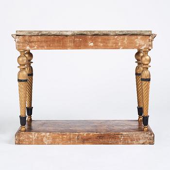 A late Gustavian console table, early 19th Century.