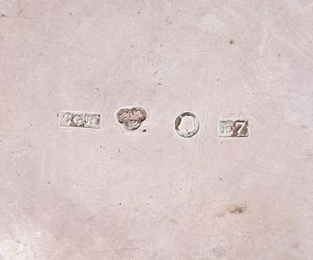 SAMLING SILVER, 7 delar, 1800-/1900-tal. Vikt 302 g.