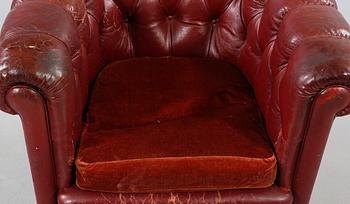 CLUBFÅTÖLJ, tidigt 1900-tal.