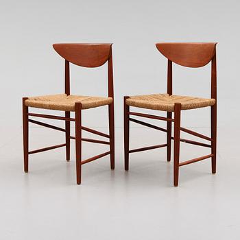 STOLAR, 1 par, Peder Hvidt, modell 316, Danmark, 1900-talets andra hälft.
