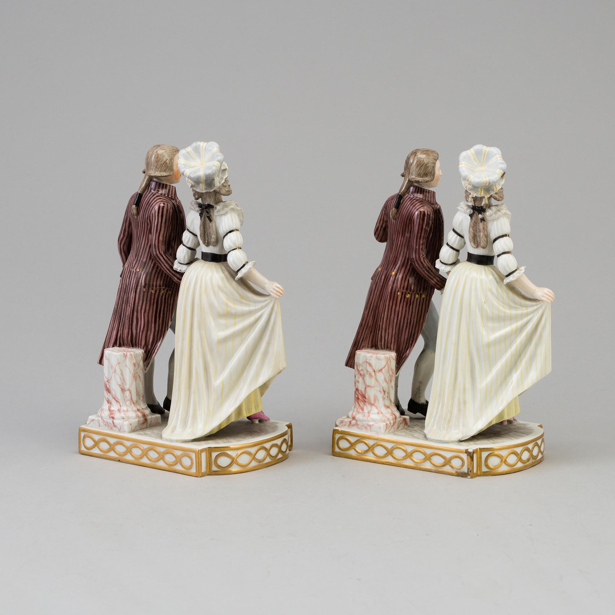 Two Royal Copenhagen porcelain figures, Denmark, beginning of 20th century.
