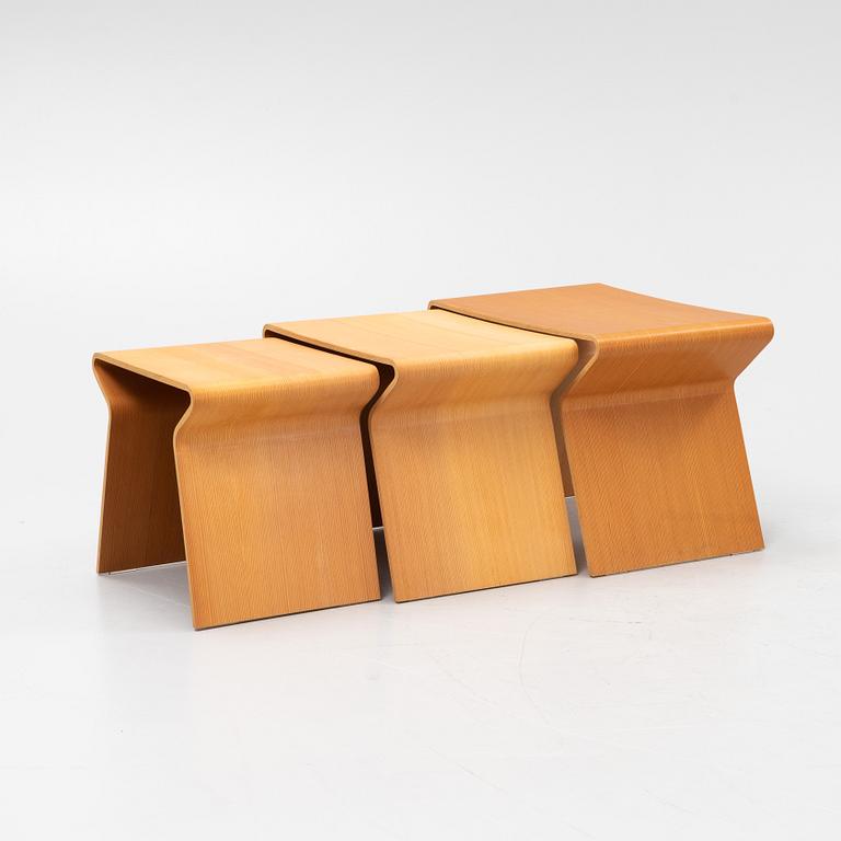 Grete Jalk, a 3-piece nesting table, Lange Production, 2008.