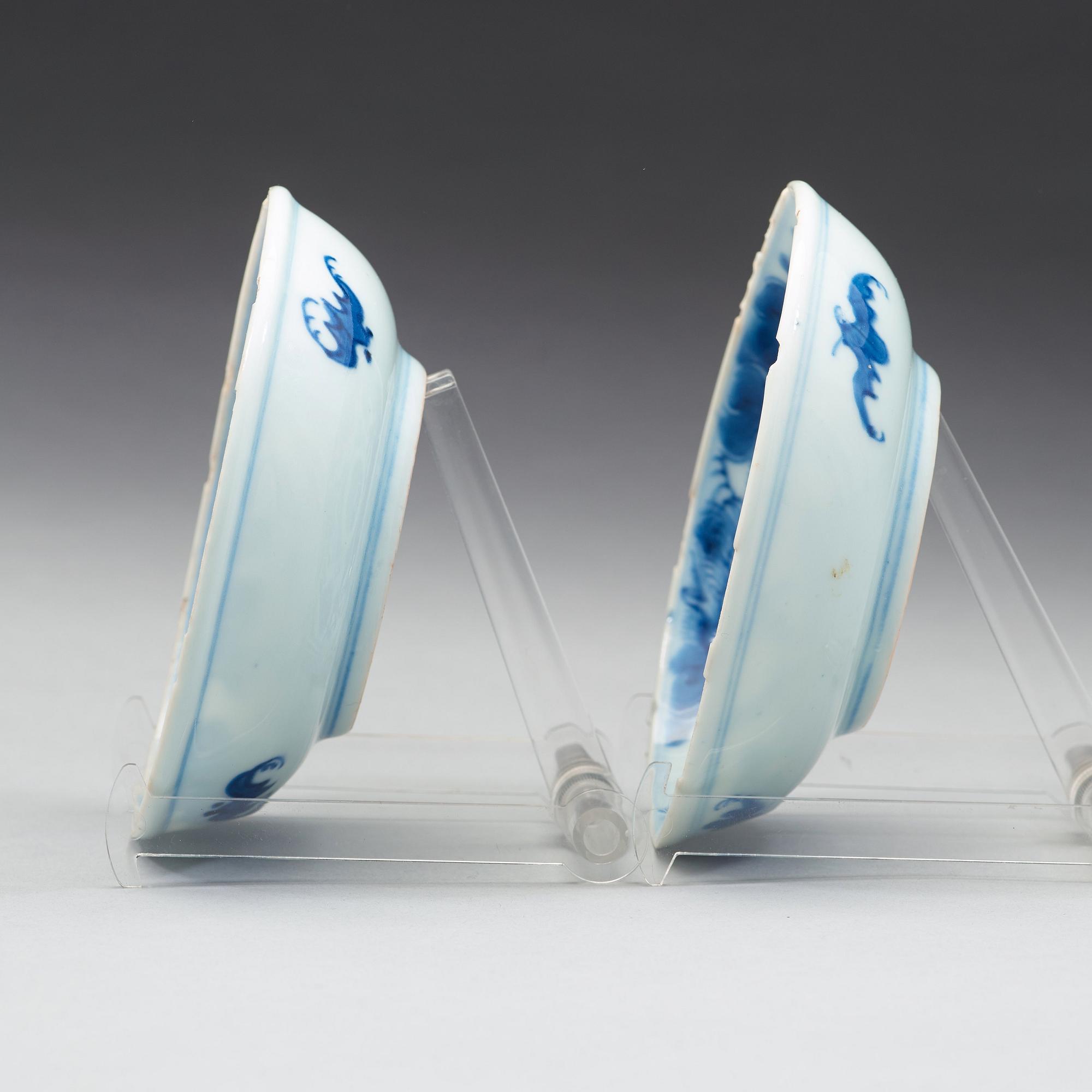 FAT, ett par, porslin, Qingdynastin, Kangxi (1662-1722).