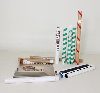 PARTI UTSTÄLLNINGSAFFISCHER, ca 30 st. Louisiana, 1970-90-tal.