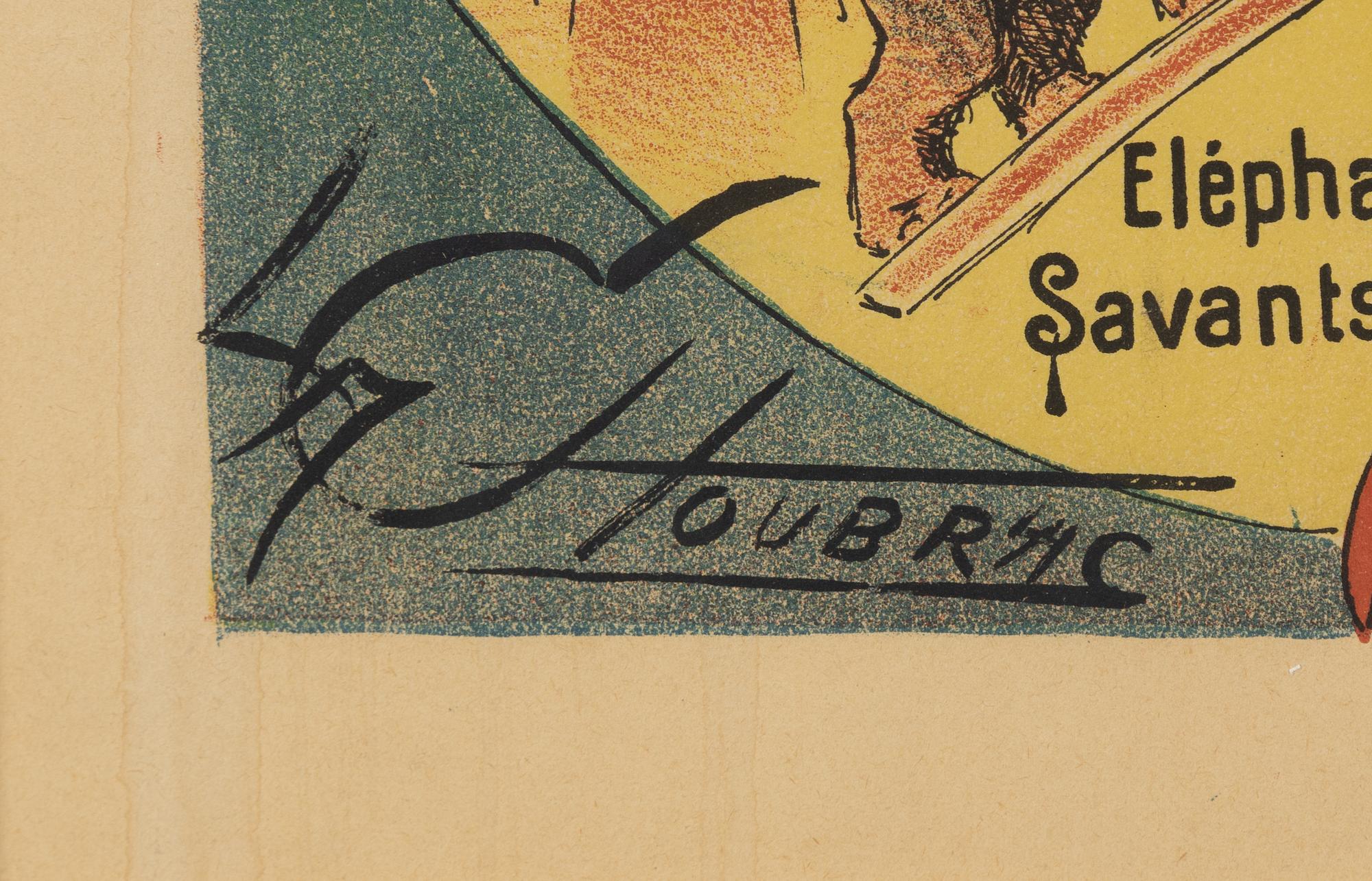 Alfred Choubrac, a lithographic poster, F. Appel, Paris, France, late 19th Century.