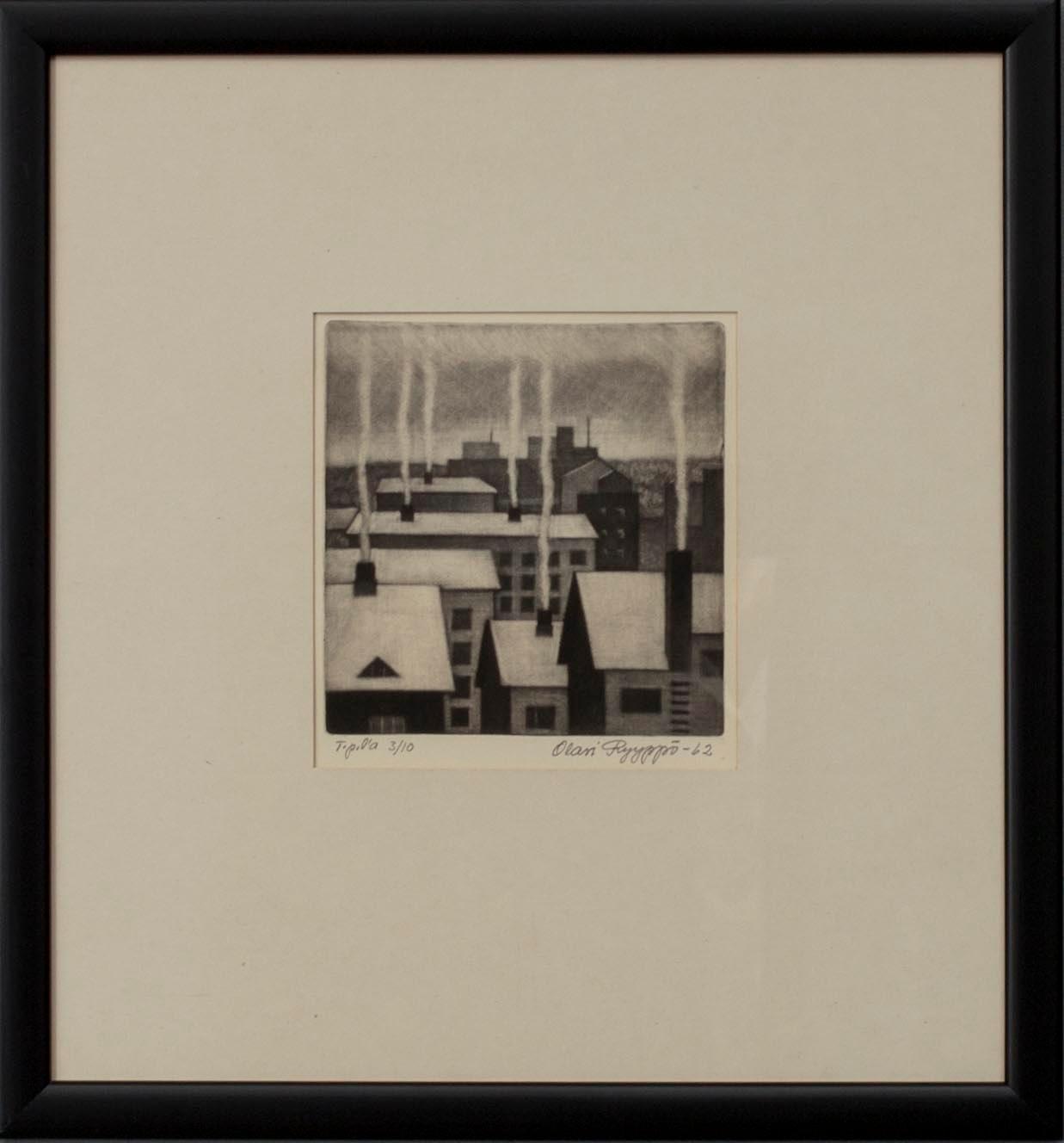 OLAVI RYYPPÖ, mezzotinta, T.p.l'a 3/10, sign. och dat. 1962.