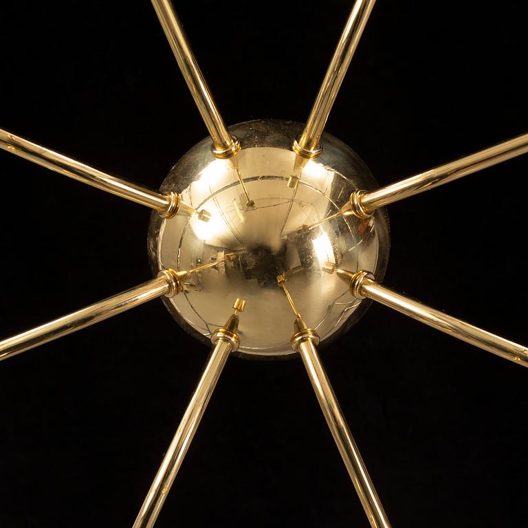 Josef Frank, a model 2358 brass ceiling light, Svenskt Tenn.