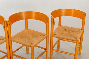 MOGENS LASSEN, matbord, stolar, 4 st, Fritz Hansen, Danmark, formgivna 1964-65.