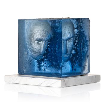 101. Bertil Vallien, 'Inside', a unique glass sculpture, Kosta Boda, Sweden.