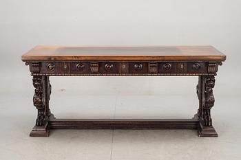 BIBLIOTEKSBORD. Barockstil, 1900-talets mitt.