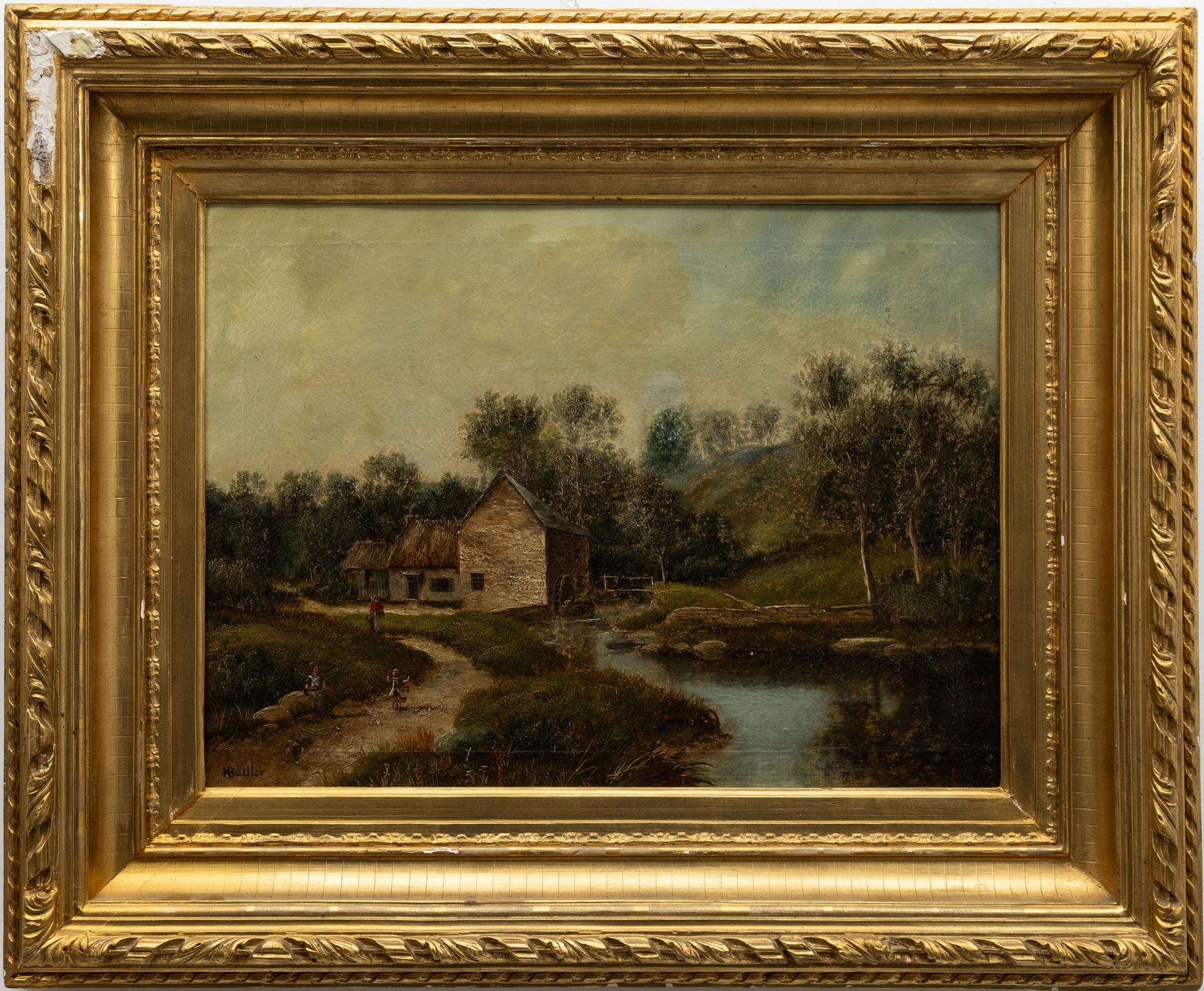 H. Buttler, England 1800-tal, Lantlig idyll.