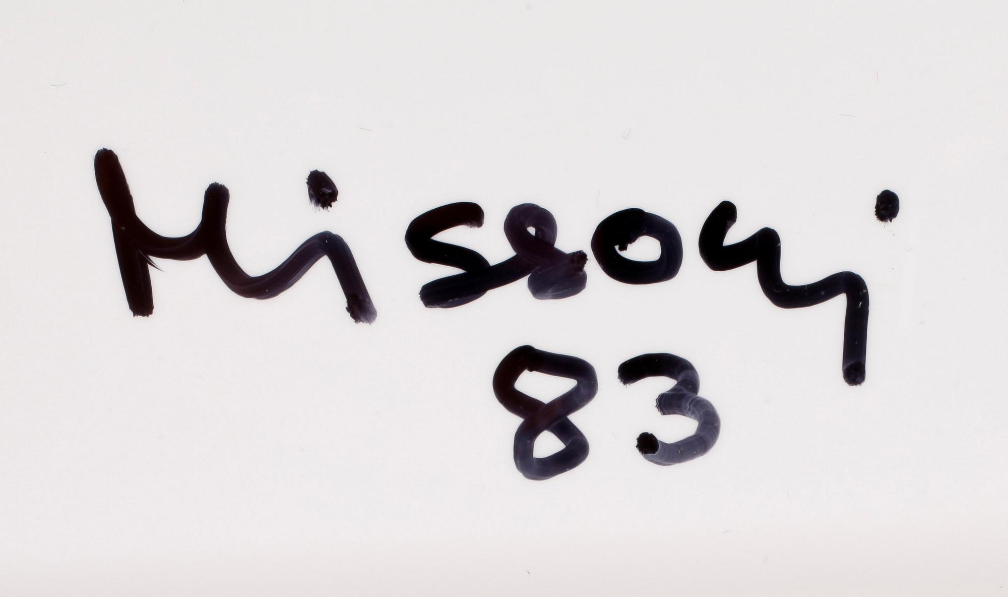 OTTAVIO MISSONI, multipel, textil på plexiglas, signerad och numrerad 7/25, daterad -83.