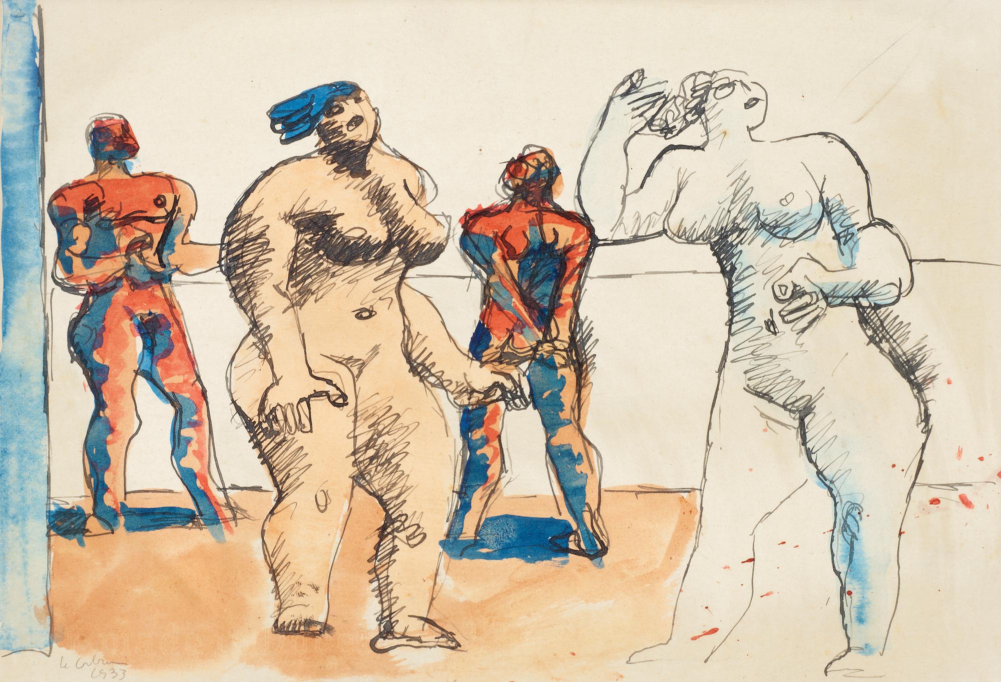 Le Corbusier (Charles-Édouard Jeanneret), "Quatre Personnages".
