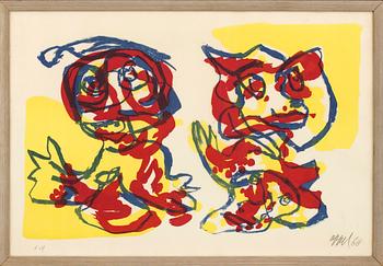 KAREL APPEL, färglitografi, signerad och daterad 68, e.a.