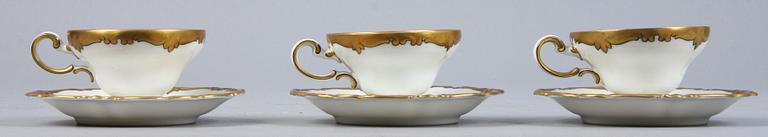 KAFFESERVIS, 12 delar, porslin,   "Pompadour", Rosenthal.