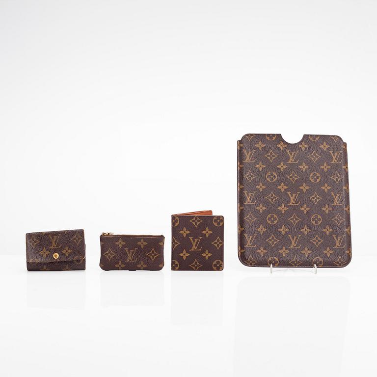 Louis Vuitton, four Monogram canvas accessories, 1987-2010.