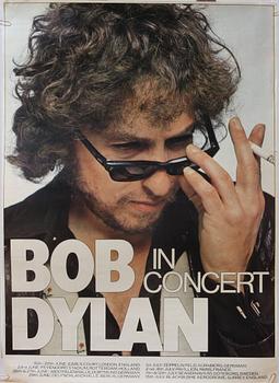 AFFISCH, "BOB DYLAN IN CONCERT", 1900-talets andra hälft.