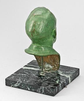 RUTH PEABODY, skulptur, brons, sign o gjutarstpl, 1900-talets första hälft.