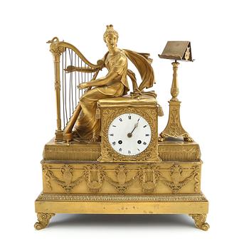 Table clock, Empire mid-19th century.