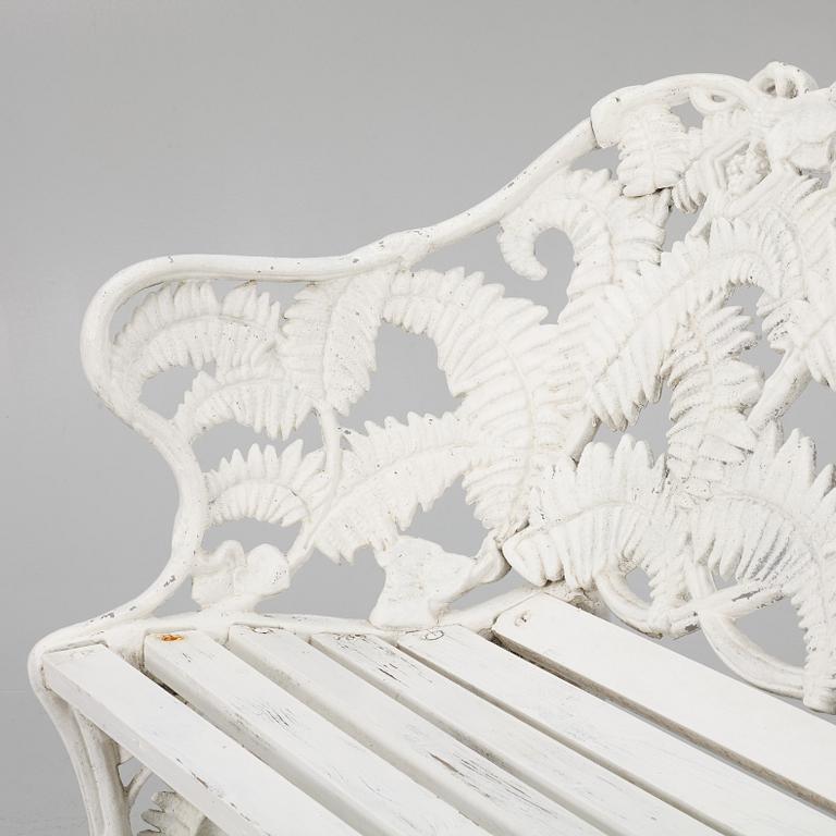 A garden sofa, Melins Metallgjuteri, Anderstorp, later part of the 20th century.